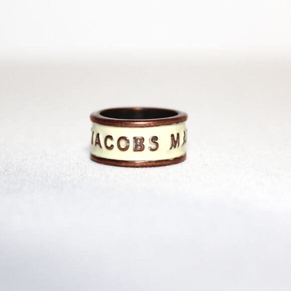 Marc Jacobs Logo Print Ring Size 6 - Picture 2 of 8